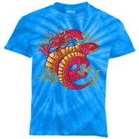 Chinese Dragon Creature Kids Tie-Dye T-Shirt