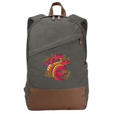 Chinese Dragon Creature Cotton Canvas Backpack