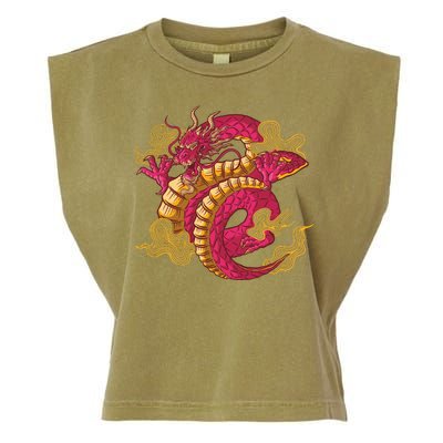 Chinese Dragon Creature Garment-Dyed Women's Muscle Tee