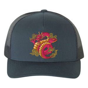 Chinese Dragon Creature Yupoong Adult 5-Panel Trucker Hat