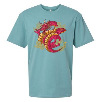 Chinese Dragon Creature Sueded Cloud Jersey T-Shirt