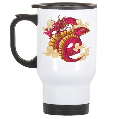 Chinese Dragon Creature Stainless Steel Travel Mug