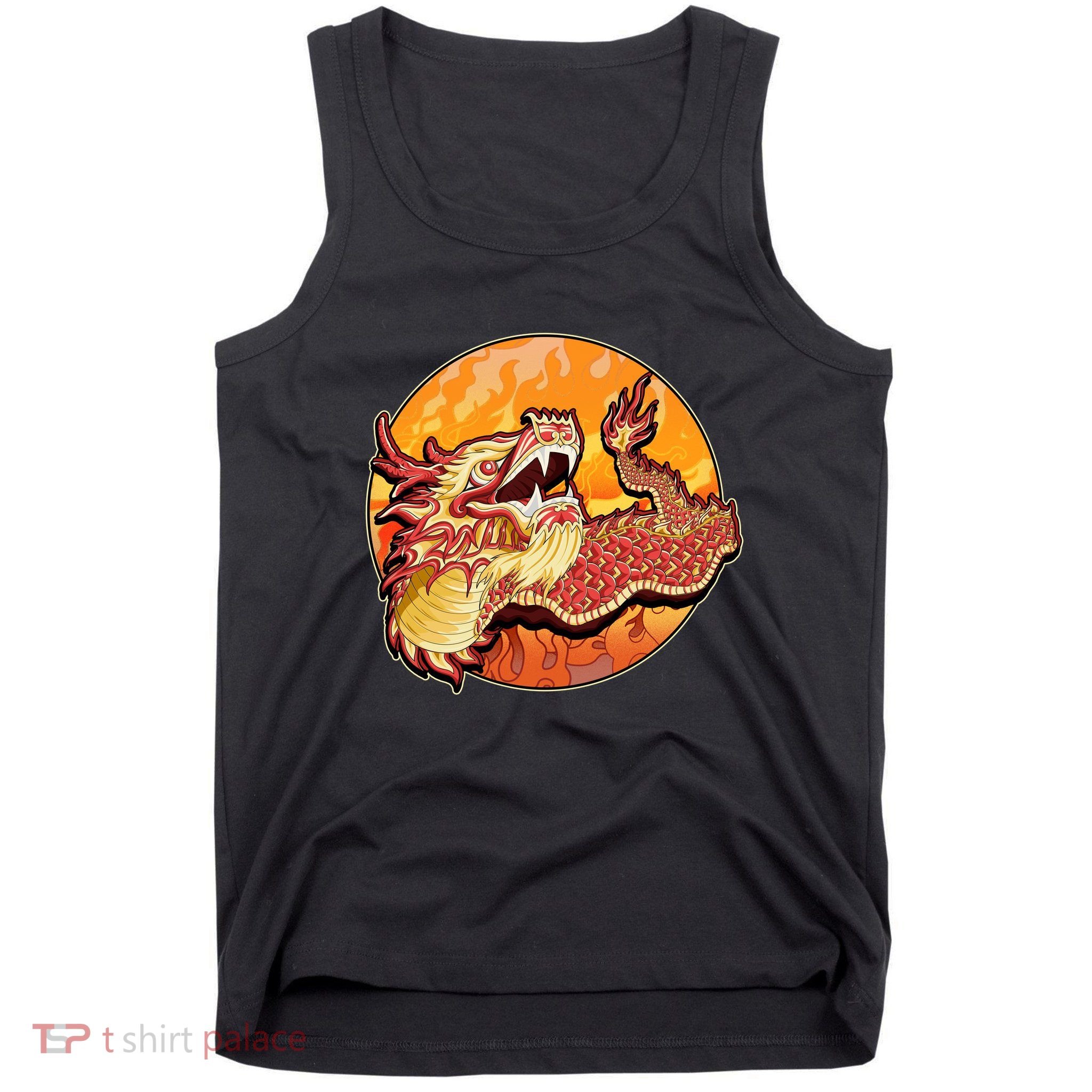 Chinese Dragon Fire Dance Tank Top