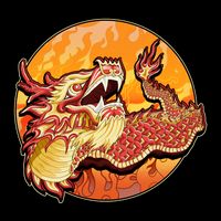 Chinese Dragon Fire Dance Women's Crop Top Tee