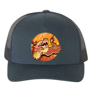 Chinese Dragon Fire Dance Yupoong Adult 5-Panel Trucker Hat