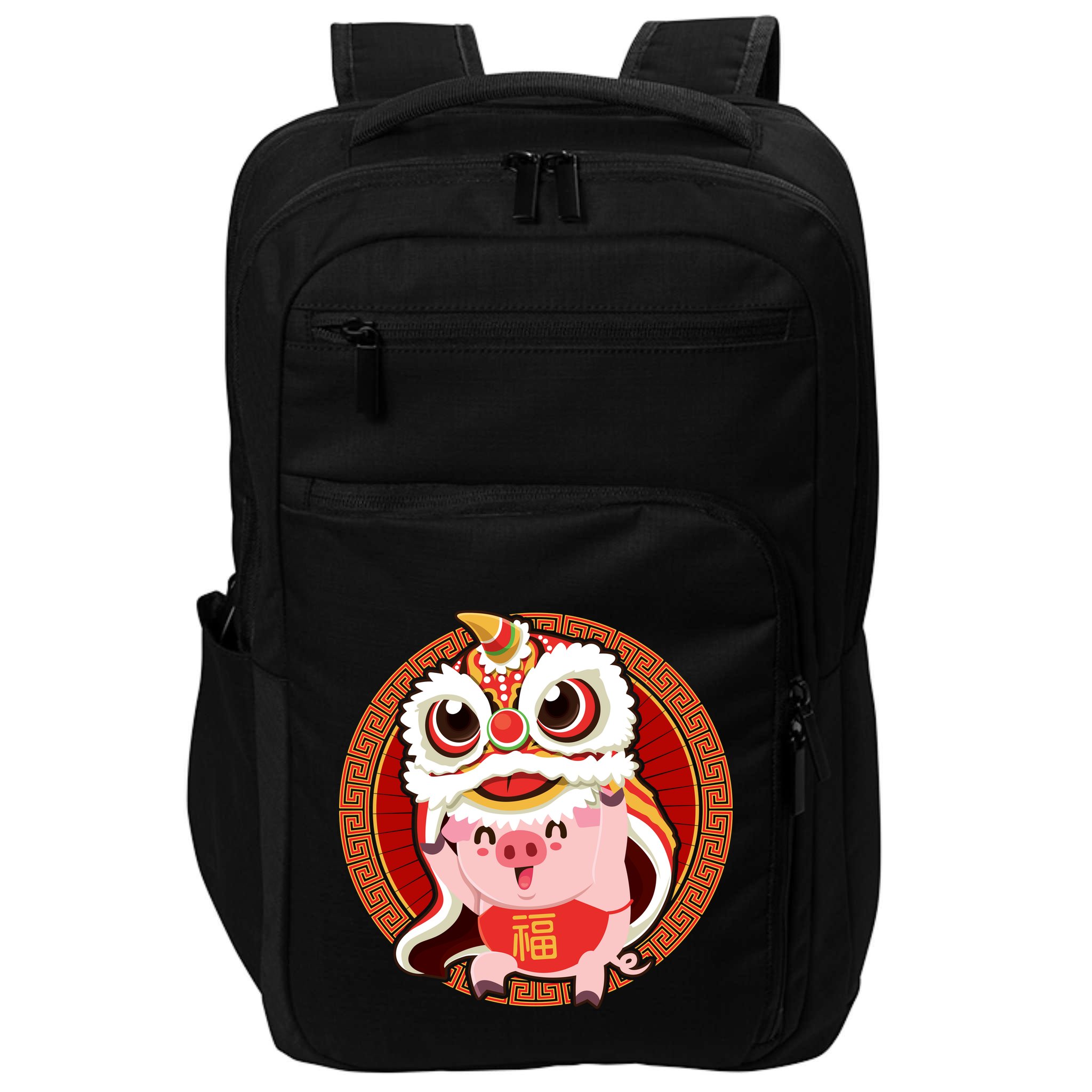 Chinese New Year Pig Dragon Dance Impact Tech Backpack