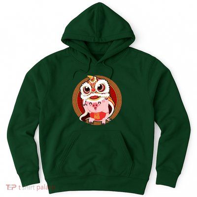 Chinese New Year Pig Dragon Dance Hoodie