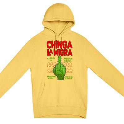 Chinga La Migra  Premium Pullover Hoodie