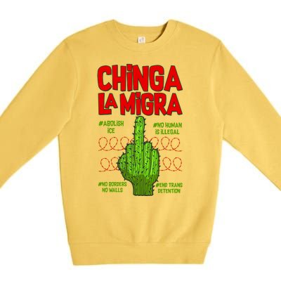 Chinga La Migra  Premium Crewneck Sweatshirt