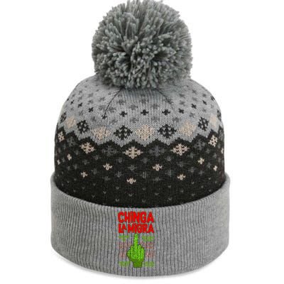 Chinga La Migra  The Baniff Cuffed Pom Beanie