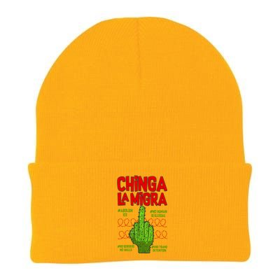 Chinga La Migra  Knit Cap Winter Beanie