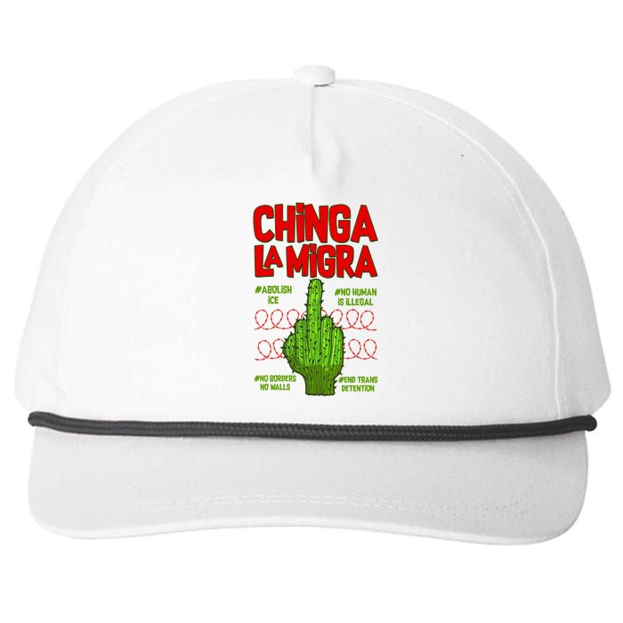 Chinga La Migra  Snapback Five-Panel Rope Hat