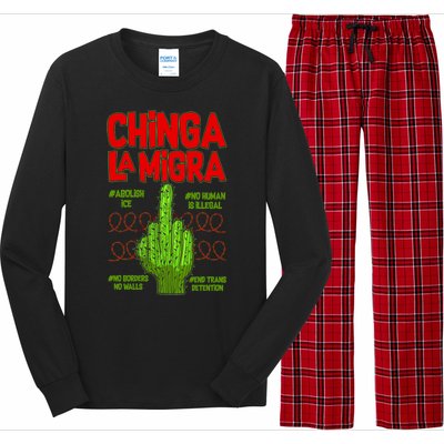 Chinga La Migra  Long Sleeve Pajama Set