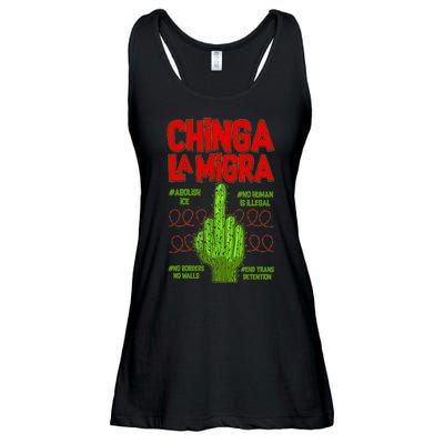 Chinga La Migra  Ladies Essential Flowy Tank