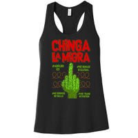 Chinga La Migra  Women's Racerback Tank