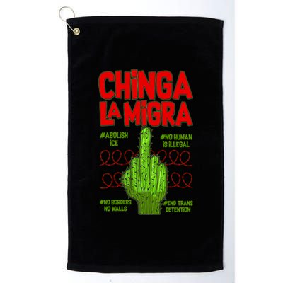 Chinga La Migra  Platinum Collection Golf Towel