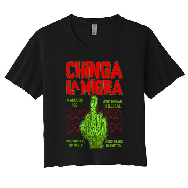 Chinga La Migra  Crop Top