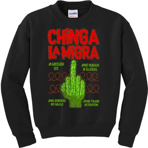 Chinga La Migra  Kids Sweatshirt