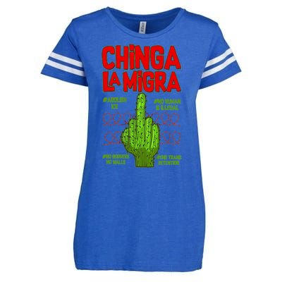 Chinga La Migra  Enza Ladies Jersey Football T-Shirt