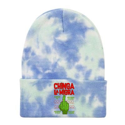 Chinga La Migra  Tie Dye 12in Knit Beanie