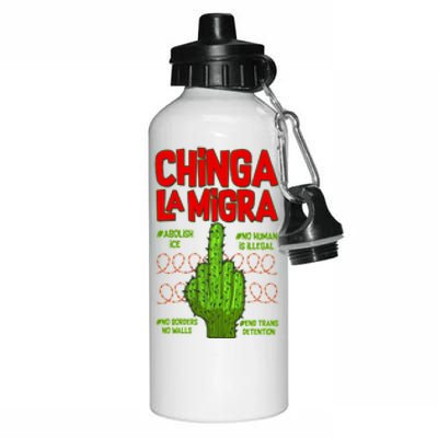 Chinga La Migra  Aluminum Water Bottle