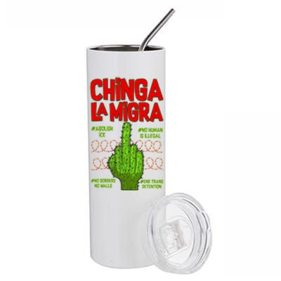 Chinga La Migra  Stainless Steel Tumbler