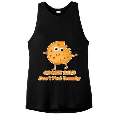 Chip The Cookie Says Don't Feel Crumby Ladies PosiCharge Tri-Blend Wicking Tank