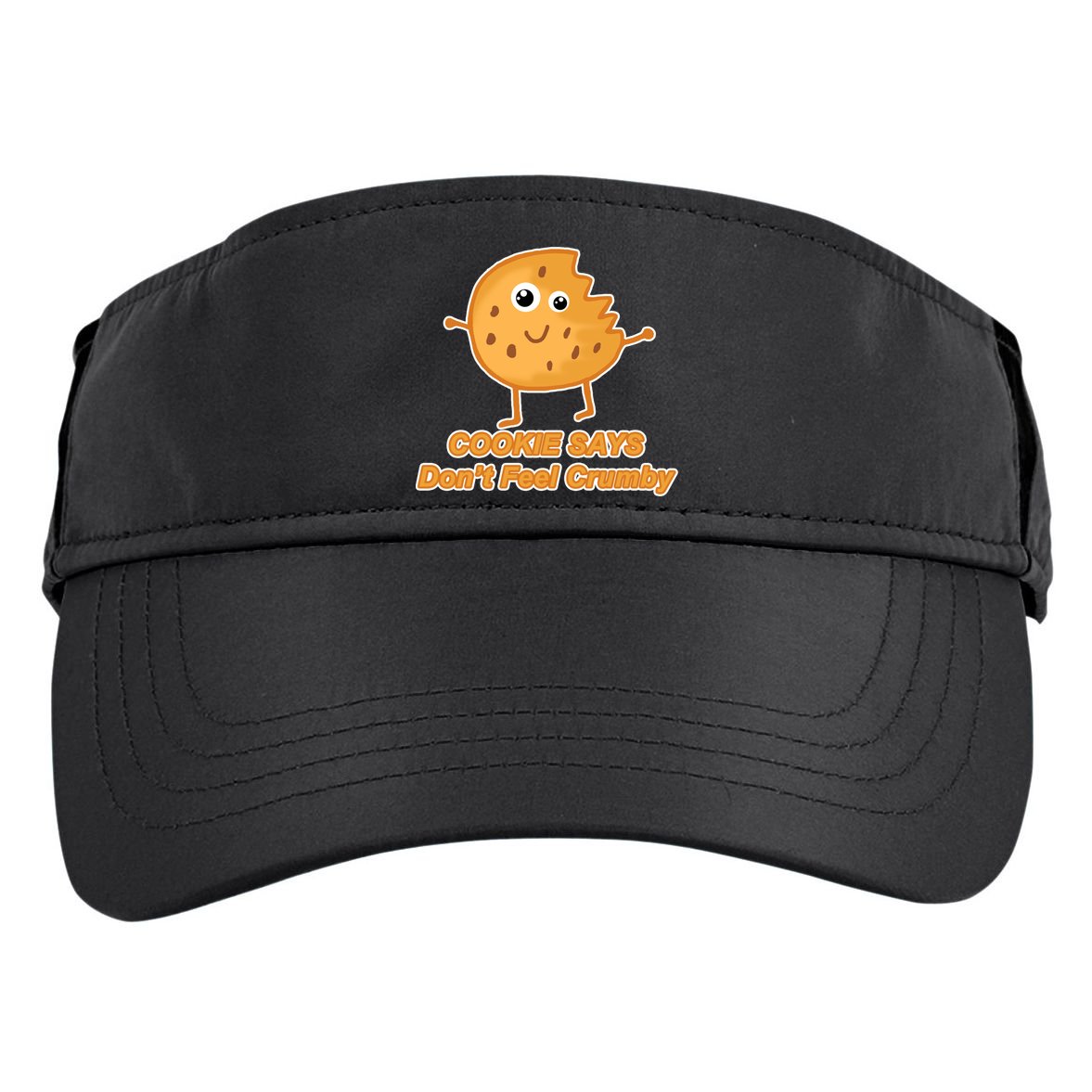 Chip The Cookie Says Don't Feel Crumby Adult Drive Performance Visor