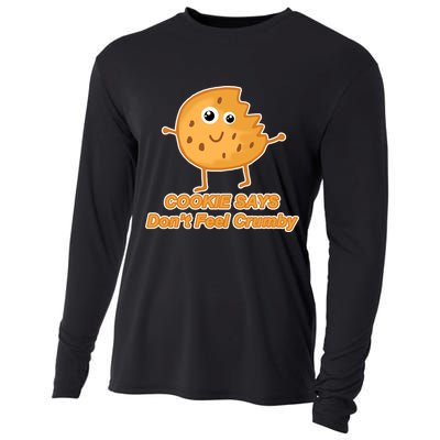 Chip The Cookie Says Don't Feel Crumby Cooling Performance Long Sleeve Crew