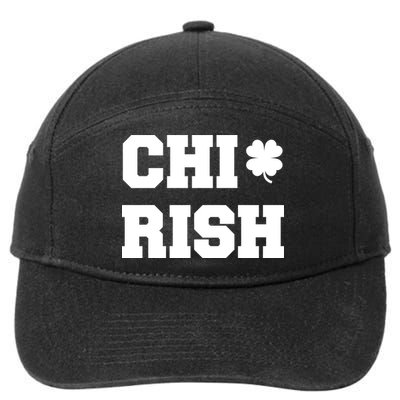 Chirish St Patrick's Day CHI-Irish Chicago Funny Clover 7-Panel Snapback Hat