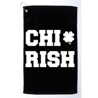 Chirish St Patrick's Day CHI-Irish Chicago Funny Clover Golf Towel
