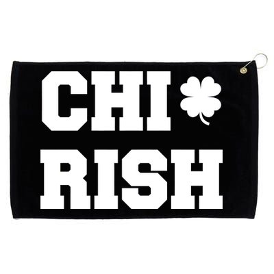 Chirish St Patrick's Day CHI-Irish Chicago Funny Clover Grommeted Golf Towel