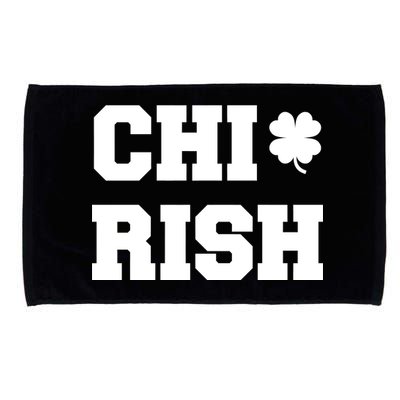 Chirish St Patrick's Day CHI-Irish Chicago Funny Clover Microfiber Hand Towel