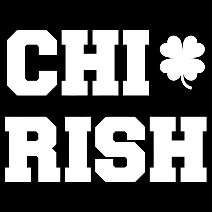 Chirish St Patrick's Day CHI-Irish Chicago Funny Clover Crop Top