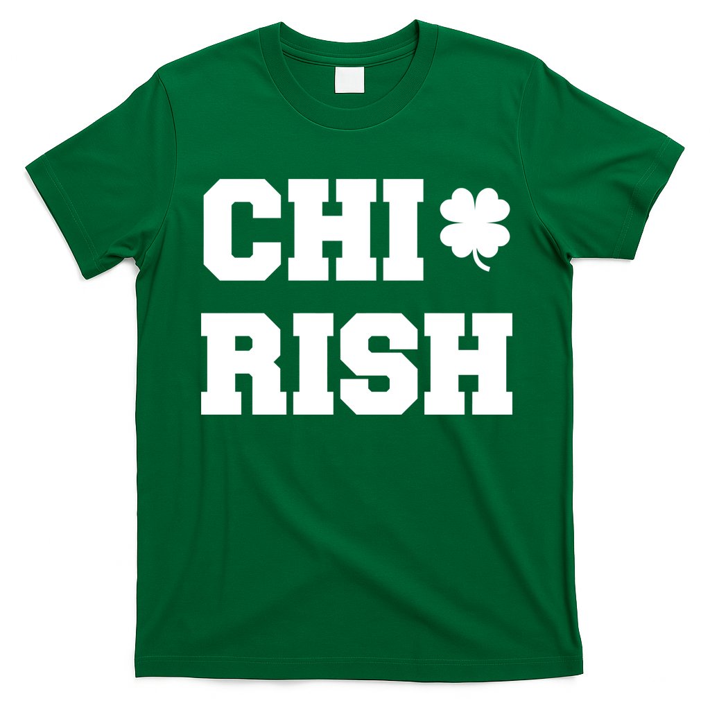Chirish St Patrick's Day CHI-Irish Chicago Funny Clover T-Shirt