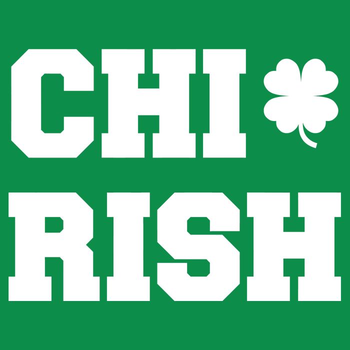 Chirish St Patrick's Day CHI-Irish Chicago Funny Clover V-Neck T-Shirt