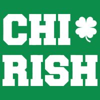 Chirish St Patrick's Day CHI-Irish Chicago Funny Clover Women's V-Neck T-Shirt