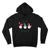 Christmas Holiday Joyful Gnomes Design Joy To The World Girls Gift Hoodie