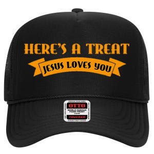 Christian Halloween Jesus Halloween High Crown Mesh Back Trucker Hat