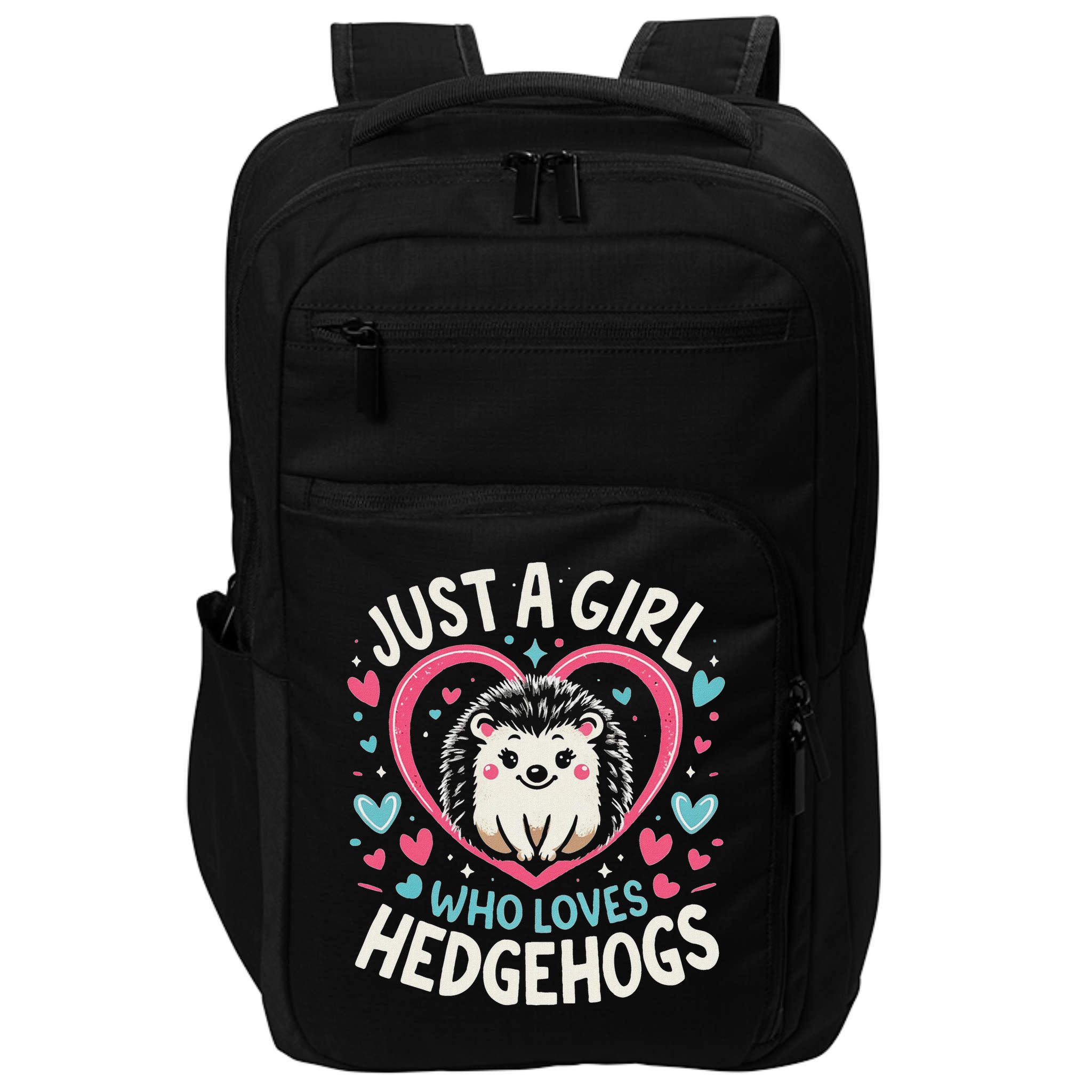 Cute Hedgehog Just A Girl Who Loves Hedgehogs Cute Girl Impact Tech Backpack