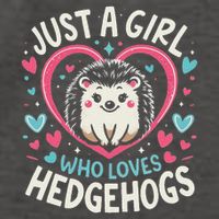 Cute Hedgehog Just A Girl Who Loves Hedgehogs Cute Girl Vector Backpack