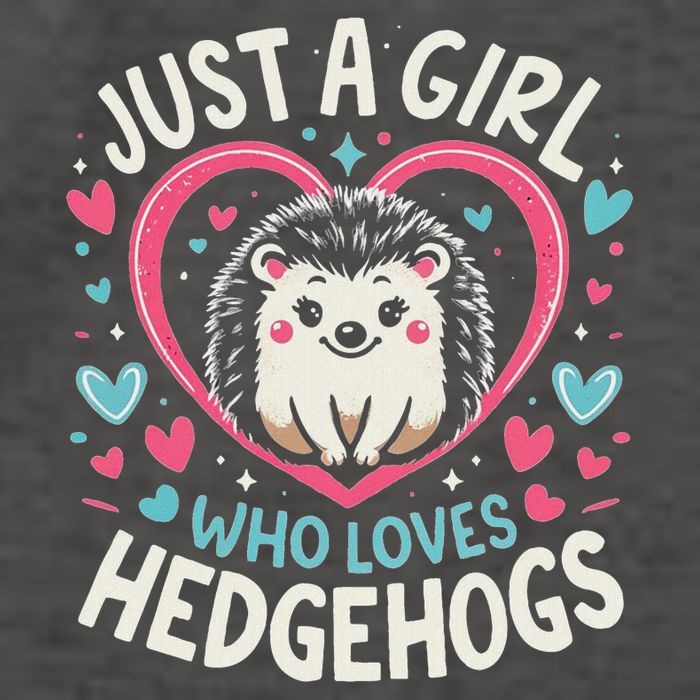 Cute Hedgehog Just A Girl Who Loves Hedgehogs Cute Girl Vector Backpack