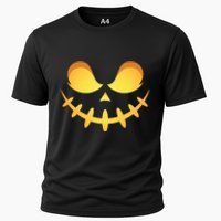 Creepy Halloween Jack O Lantern Jackolantern Pumpkin Face Costume Cooling Performance Crew T-Shirt