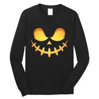 Creepy Halloween Jack O Lantern Jackolantern Pumpkin Face Costume Long Sleeve Shirt