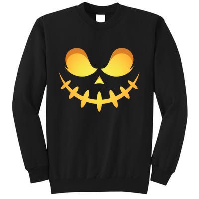 Creepy Halloween Jack O Lantern Jackolantern Pumpkin Face Costume Sweatshirt