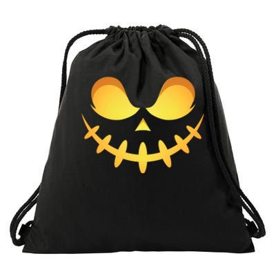 Creepy Halloween Jack O Lantern Jackolantern Pumpkin Face Costume Drawstring Bag