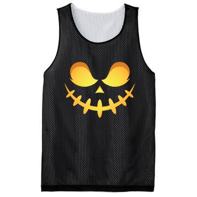 Creepy Halloween Jack O Lantern Jackolantern Pumpkin Face Costume Mesh Reversible Basketball Jersey Tank