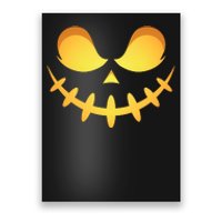 Creepy Halloween Jack O Lantern Jackolantern Pumpkin Face Costume Poster