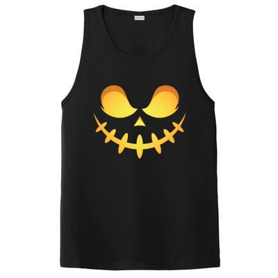 Creepy Halloween Jack O Lantern Jackolantern Pumpkin Face Costume PosiCharge Competitor Tank