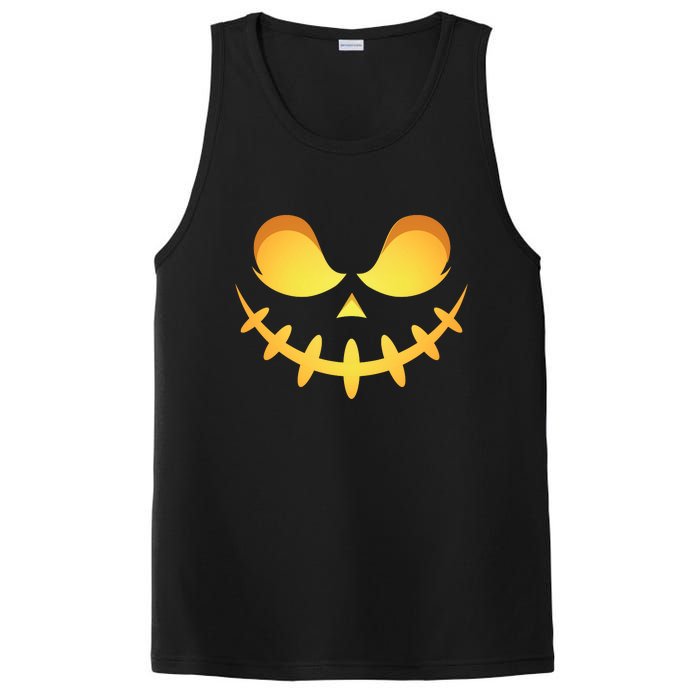 Creepy Halloween Jack O Lantern Jackolantern Pumpkin Face Costume PosiCharge Competitor Tank